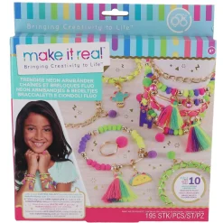 Make It Real neon armband met bedeltjes maken