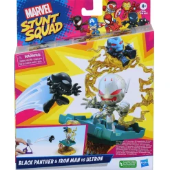 Marvel Stunt Squad Speelset Ironman VS Black Panther Middel Assorti