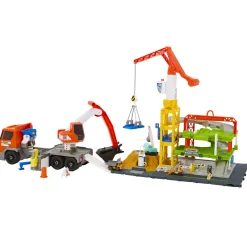 Matchbox bouwvrachtwagen met boorstation