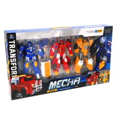 Mega set robot transformeer 3dlg blauw