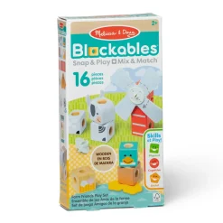 Melissa & Doug Blockables Farm Friends Play Set (16pc)