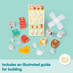 Melissa & Doug Blockables Farm Friends Play Set (16pc)