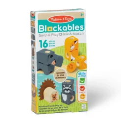 Melissa & Doug Blockables Woodland Friends Playset Set (16pc)
