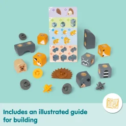Melissa & Doug Blockables Woodland Friends Playset Set (16pc)