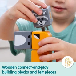 Melissa & Doug Blockables Woodland Friends Playset Set (16pc)