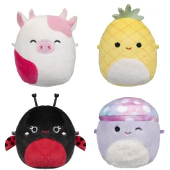Micromallows pluche 6,5 cm 4 stuks set 3