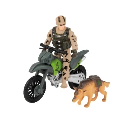 Militair Kruipend Opwindb. Sniper Met acc. 2 Asst.