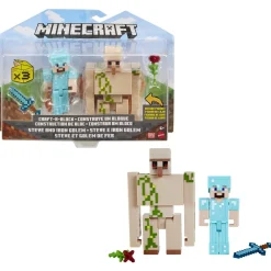 Minecraft figuren 2 pack 8 cm assorti