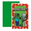 Minecraft Uitnodigingen 6 Stuks