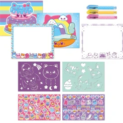 Mini mymy designer activiteitenblok met 3 gelpennen