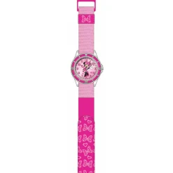 Minnie Kinder leertijdhorloge textielband klittenb