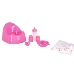 My Beautiful Dollsroom pop 43 cm drink & plas met 9 accessoires