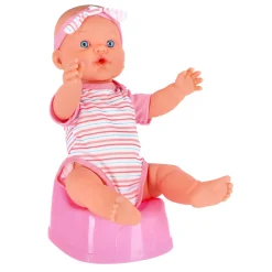 My Beautiful Dollsroom pop 43 cm drink & plas met 9 accessoires