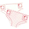 My beautiful dollsroom Poppenluiers Stof Op Kaart 2 Stuks