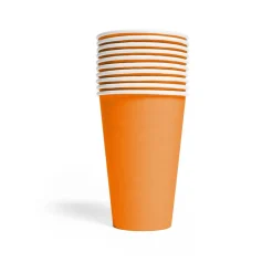 10 Papieren Bekers 350 ML Oranje