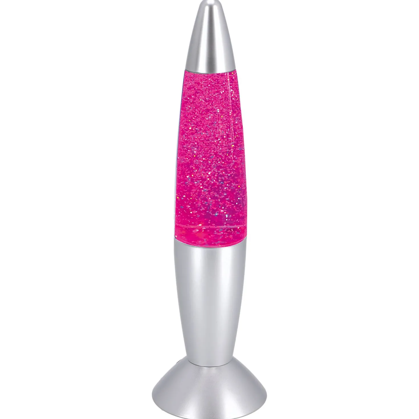 Party Time Glitterlamp LED color changing 35 cm