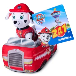 Paw Patrol 2 In 1 Plush Marshall With Vehicle