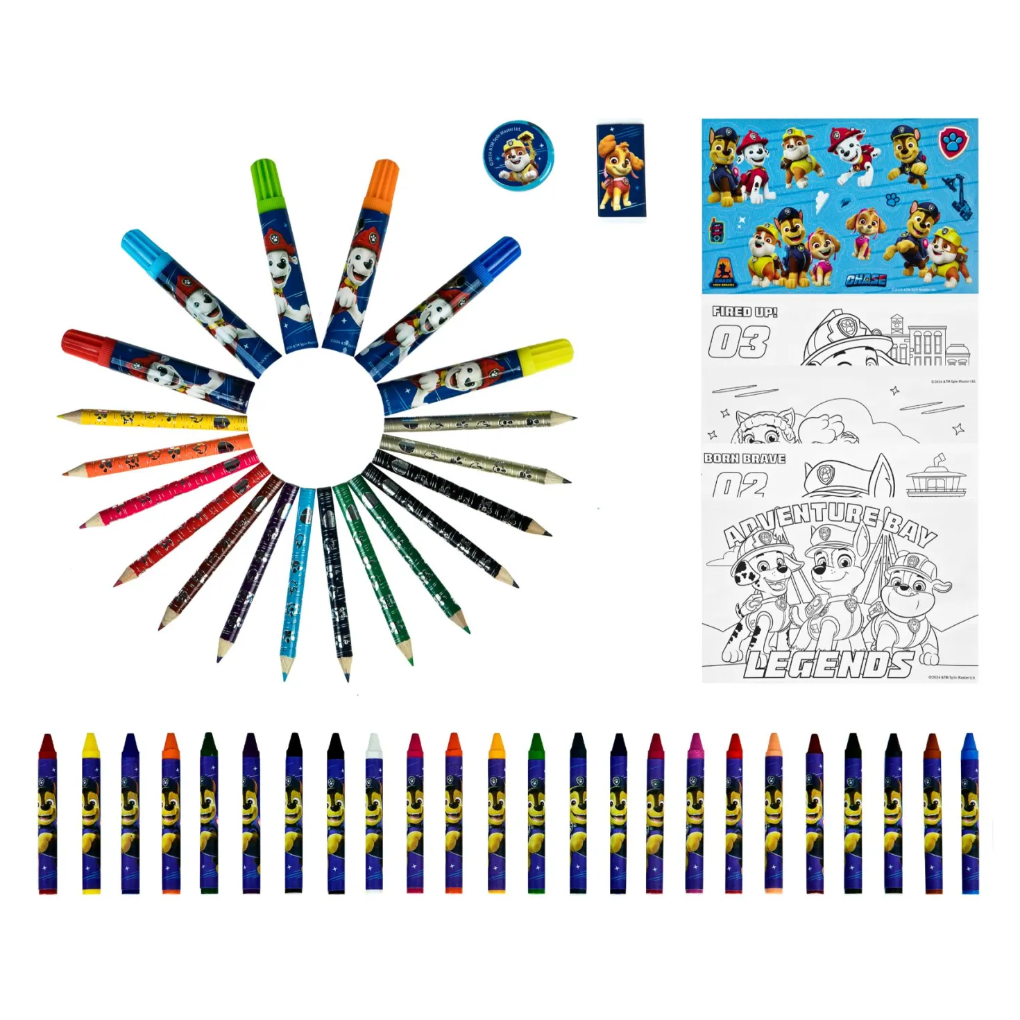 Paw Patrol Kleurkoffer 51-delig