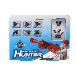 Pistool met 8 foam pijlen 3 assorti