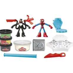 Play-Doh Spiderman Launch And Slice Battle