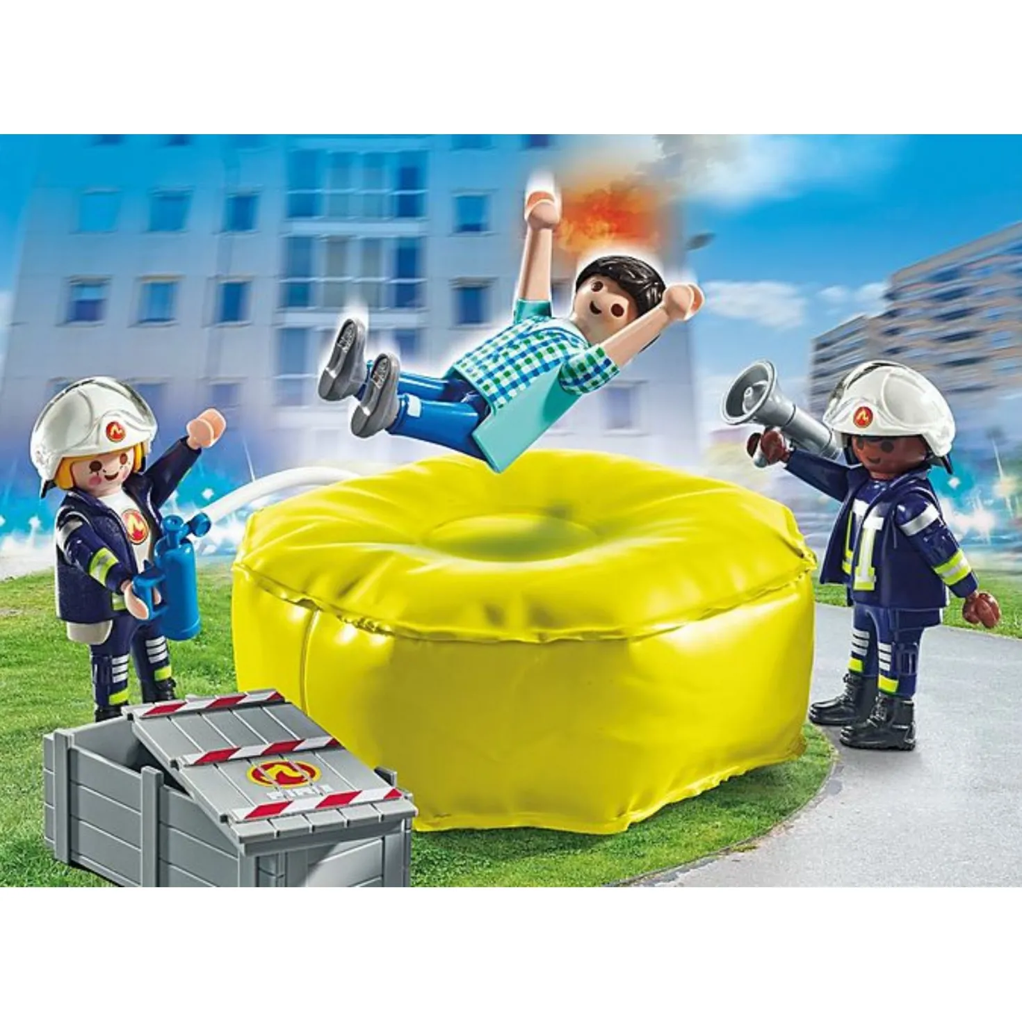 Playmobil 71465 Action Heroes Brandweerlieden Met Luchtkussens