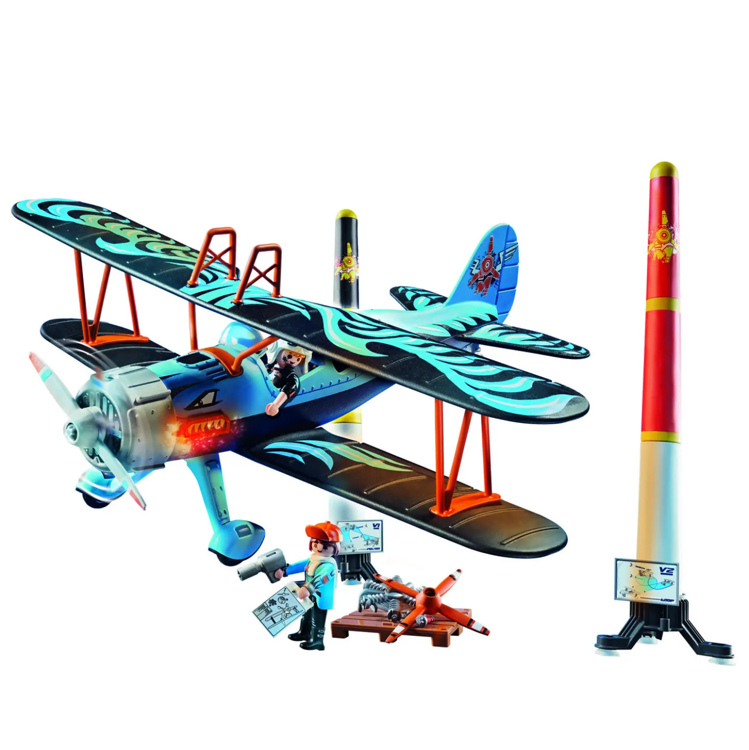 Playmobil 70831 Air Stuntshow Dubbeldekker