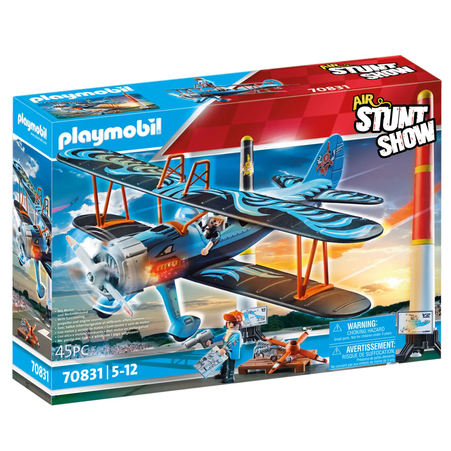 Playmobil 70831 Air Stuntshow Dubbeldekker