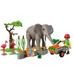 Playmobil 72068 Olifant met dierenverzorger
