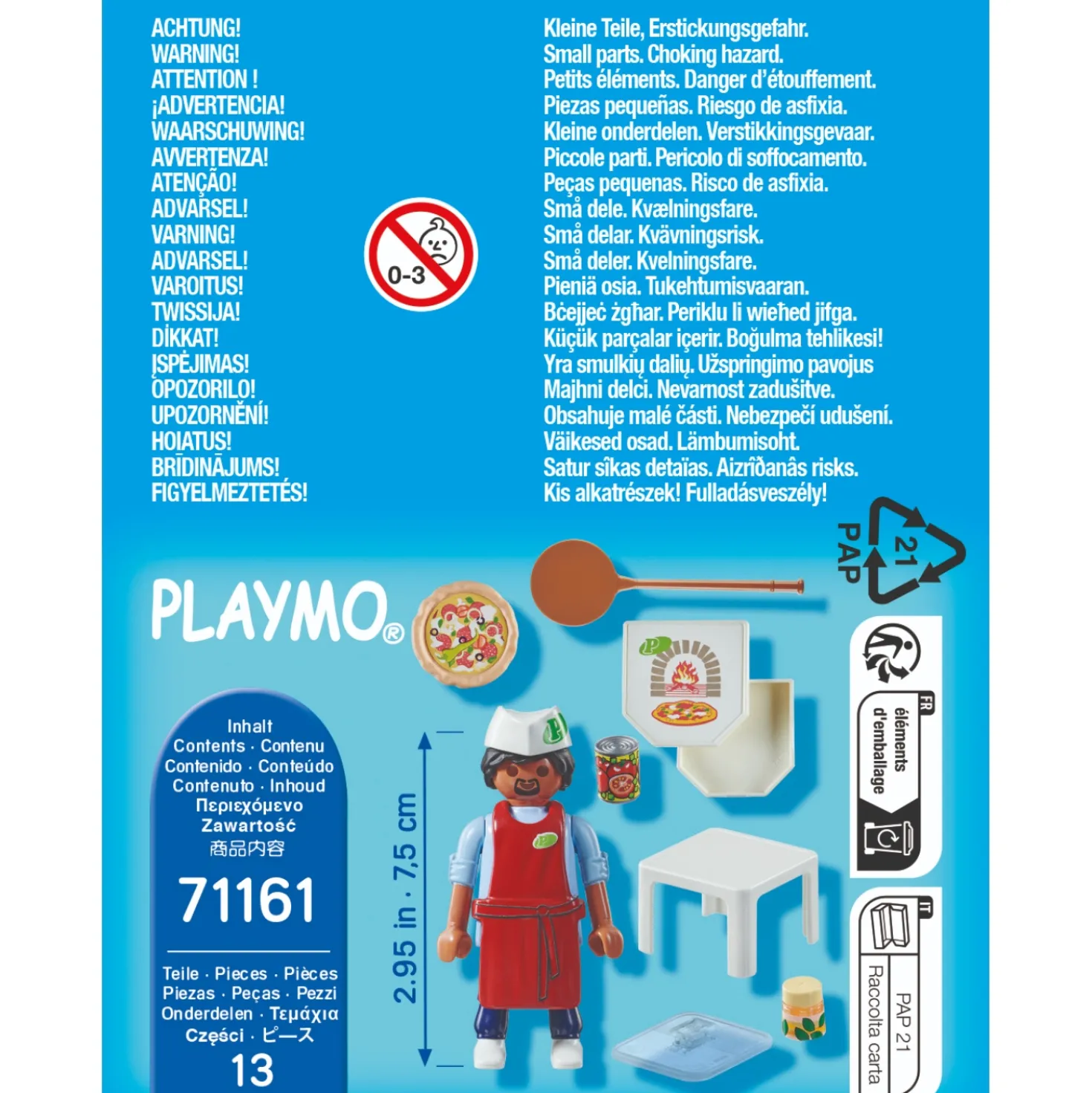 Playmobil Special Plus 71161 Pizzabakker