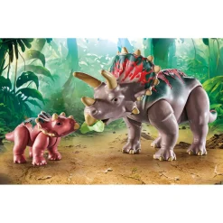 Playmobil 71821 triceratops familie