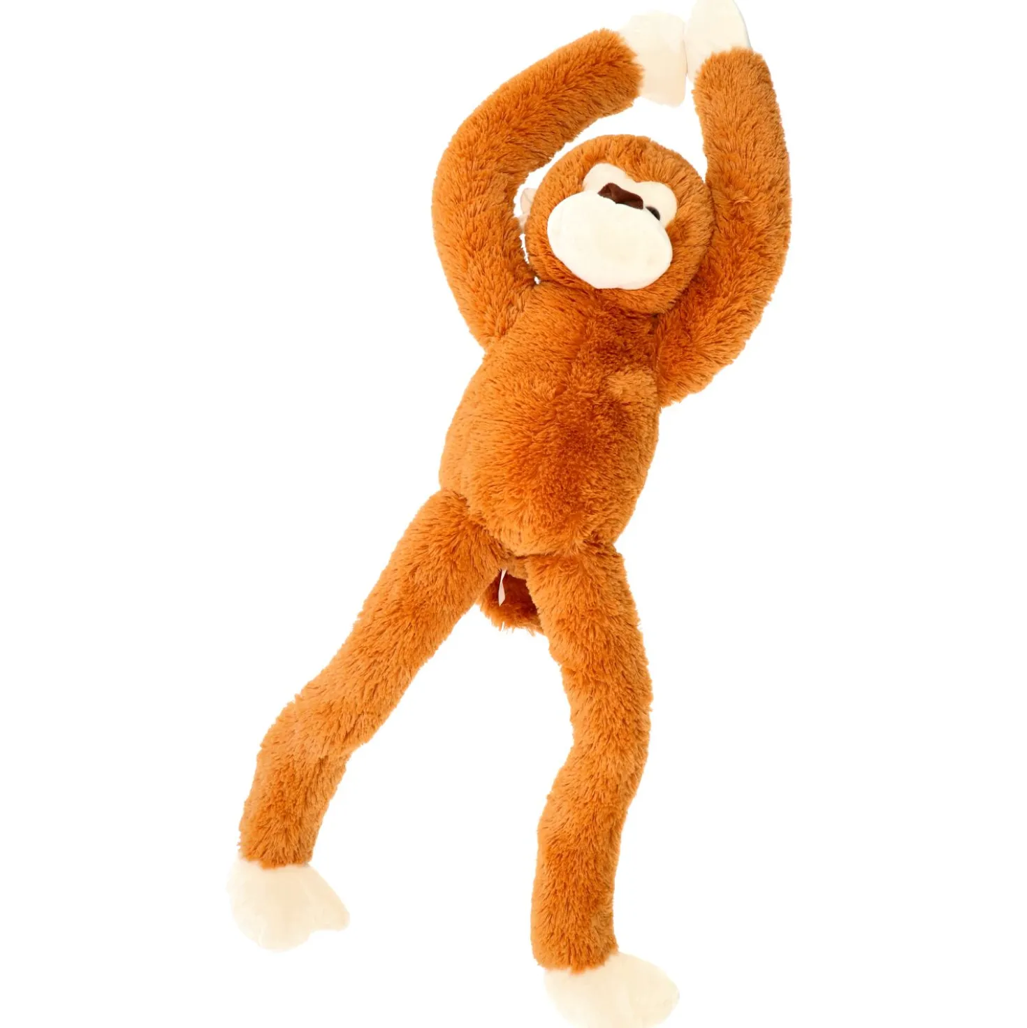 Pluchiez pluche aap met lange armen 80 cm bruin
