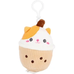 Pluchiez sleutelhanger pluche cupcake 10 cm 3 assorti
