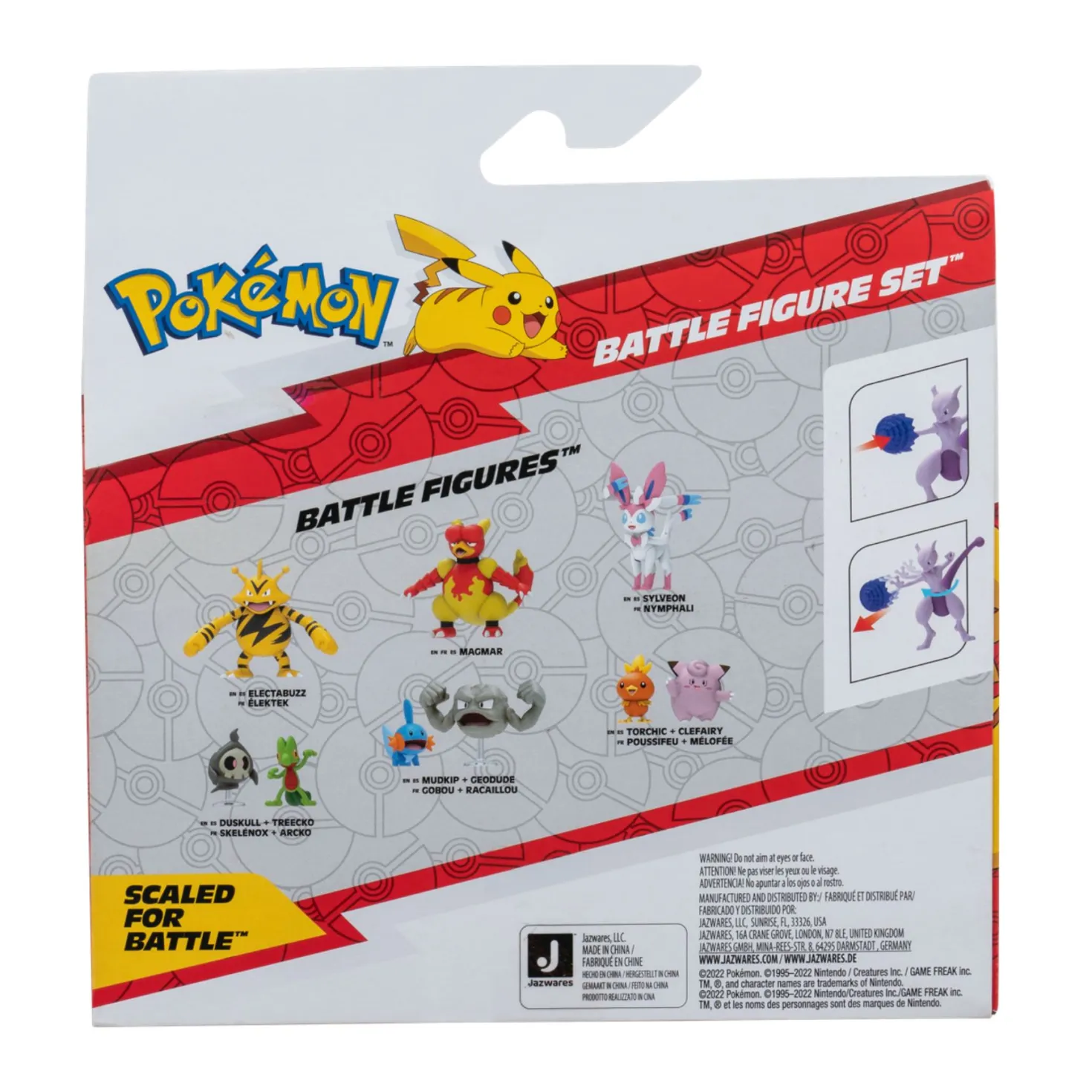Pokémon Battle Figuren 2 Pack Mew Mewtu 12 Cm
