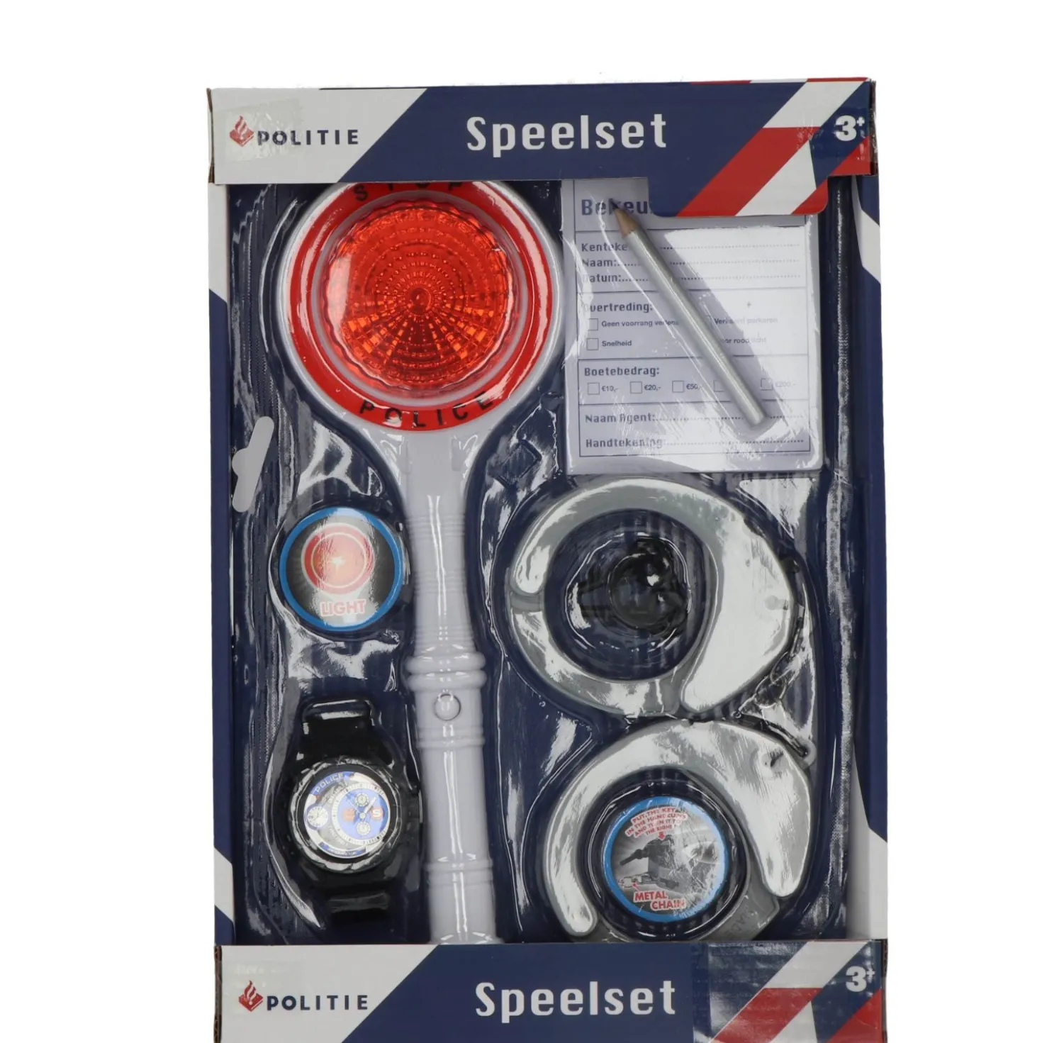 Politie speelset met bonnenboekje