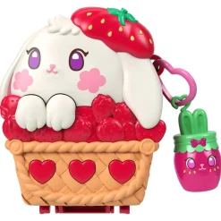 Polly Pocket Strawberry Bunny Basket Compact