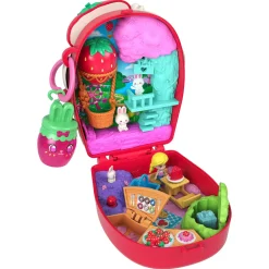 Polly Pocket Strawberry Bunny Basket Compact