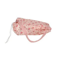 Poppenbed opvouwbaar roze bloem
