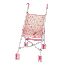 Poppenbuggy roze bloem