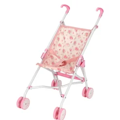 Poppenbuggy roze bloem
