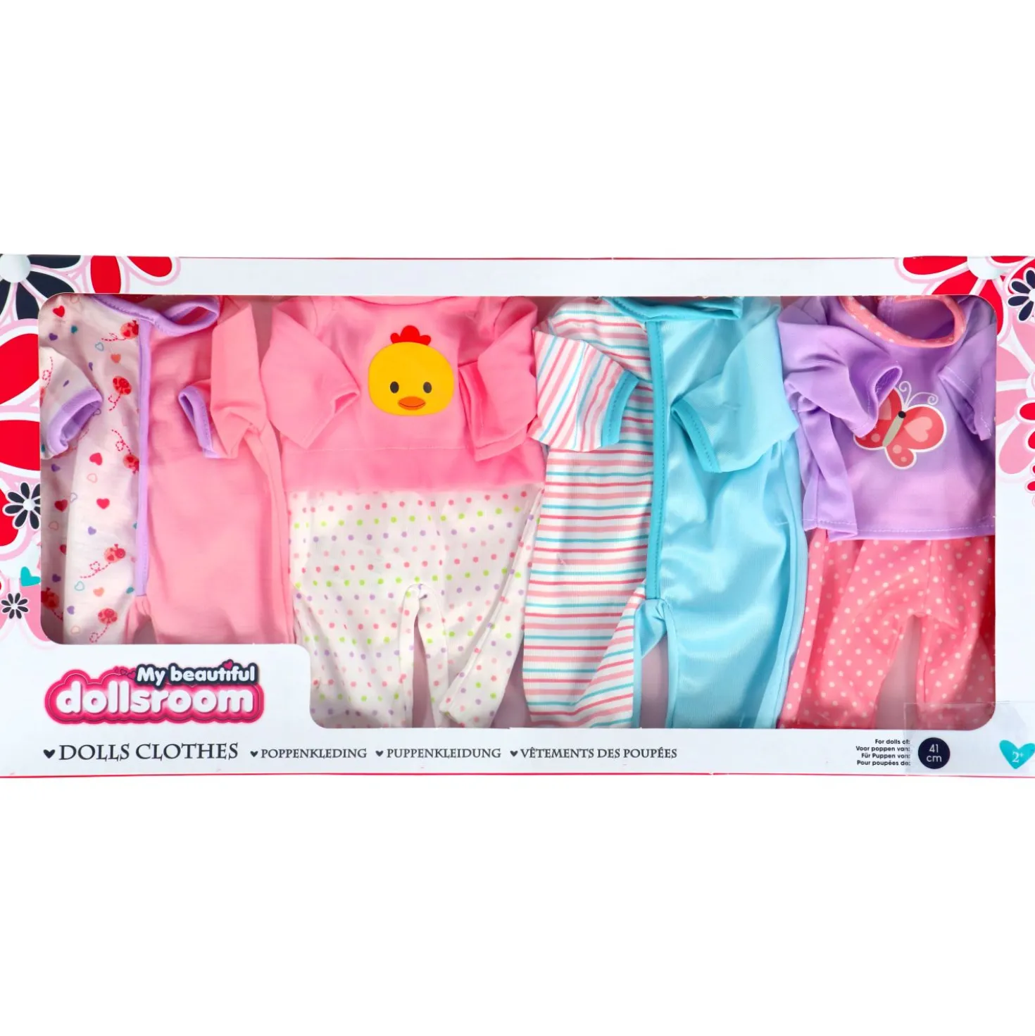 Poppenkledingset Dolls Room 4st 41 Cm