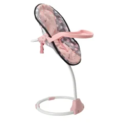 Poppenstoel 3 in 1 grijs/roze 42x40x40 cm