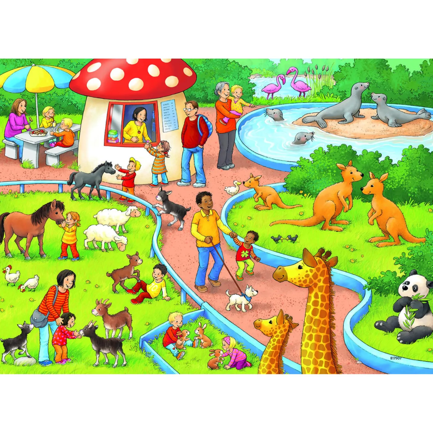 Puzzel Dag In De Dierentuin 2X24 Stuks