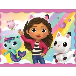 Puzzel Gabby's Dollhouse 4 in 1