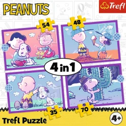 Puzzel 4 in 1 Fun met Snoopy 12-15-20-24 stuks
