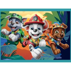 Puzzel 4 in 1 Paw Patrol de Dino film 12-15-20-24 stuks
