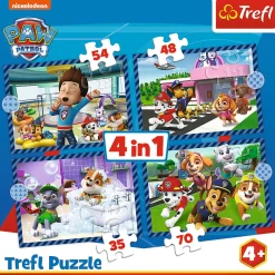 Puzzel 4 in 1 Paw Patrol 35+48+54+70 stukjes