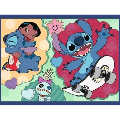 Puzzel 4 in 1 ruimte Stitch 4x88