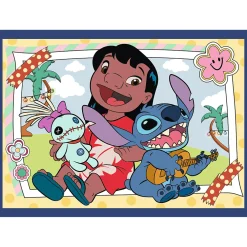 Puzzel 4 in 1 ruimte Stitch 4x88