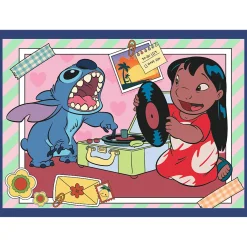 Puzzel 4 in 1 ruimte Stitch 4x88