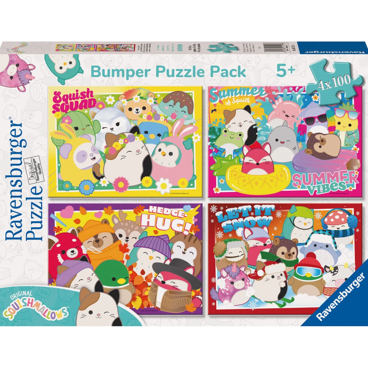 Puzzel Squishmallows 4 in 1 100 stukjes